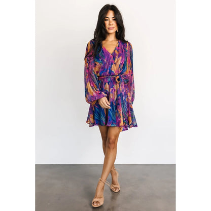 Rev Mini Dress in Blue Multi-Color