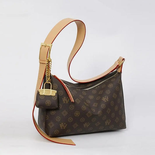 Fashionable Large Capacity Women'S Retro Crossbody Bag, Classic Retro Printed Shoulder Bag, Exquisite High-Quality Daily Commuting Bag for Women, Adjustable Shoulder Strap Women'S Tote Bag, Elegant Women'S Hobo Bag as a Gift for Women