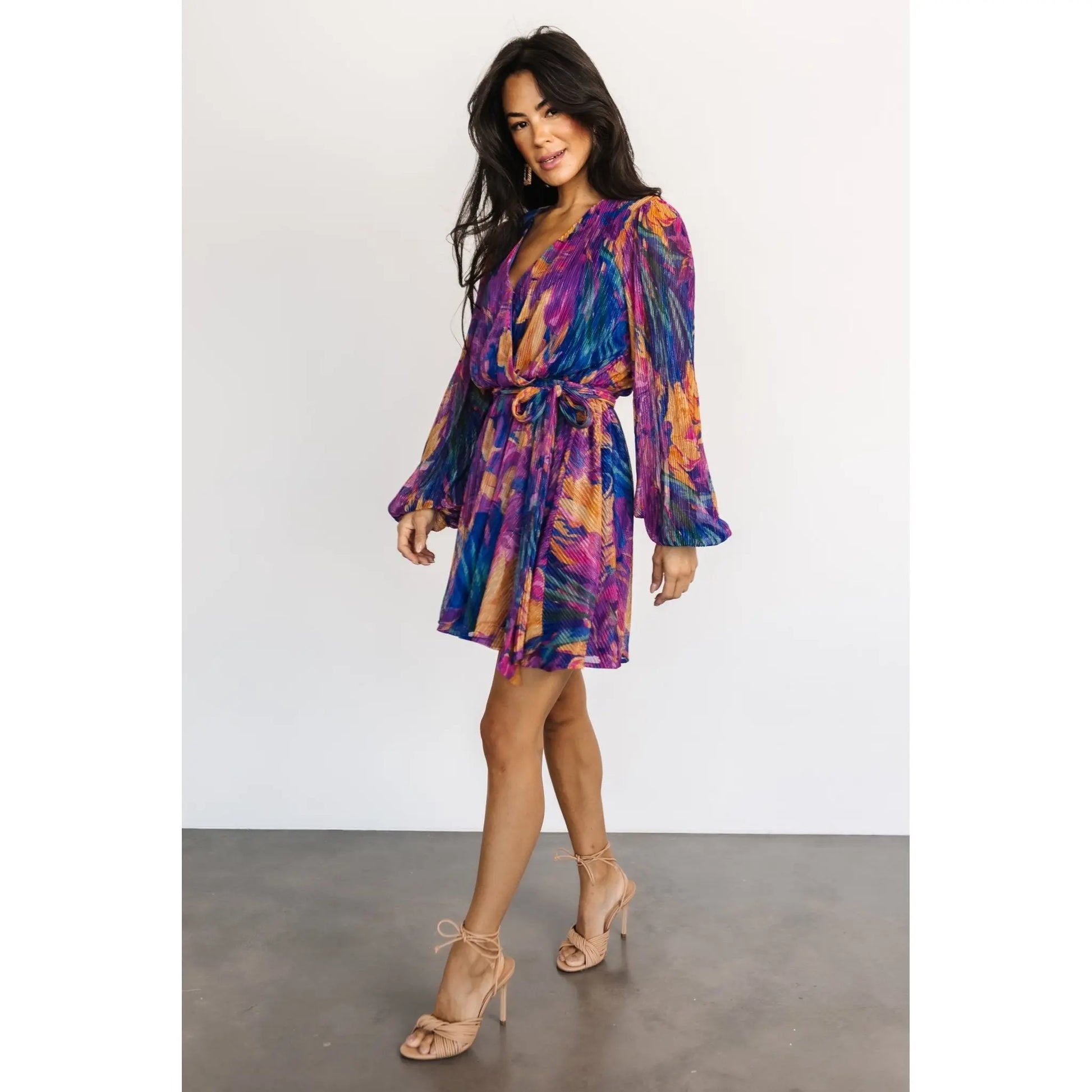 Rev Mini Dress in Blue Multi-Color