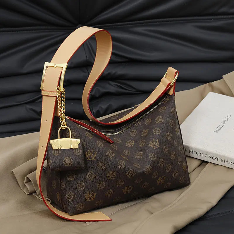 Fashionable Large Capacity Women'S Retro Crossbody Bag, Classic Retro Printed Shoulder Bag, Exquisite High-Quality Daily Commuting Bag for Women, Adjustable Shoulder Strap Women'S Tote Bag, Elegant Women'S Hobo Bag as a Gift for Women