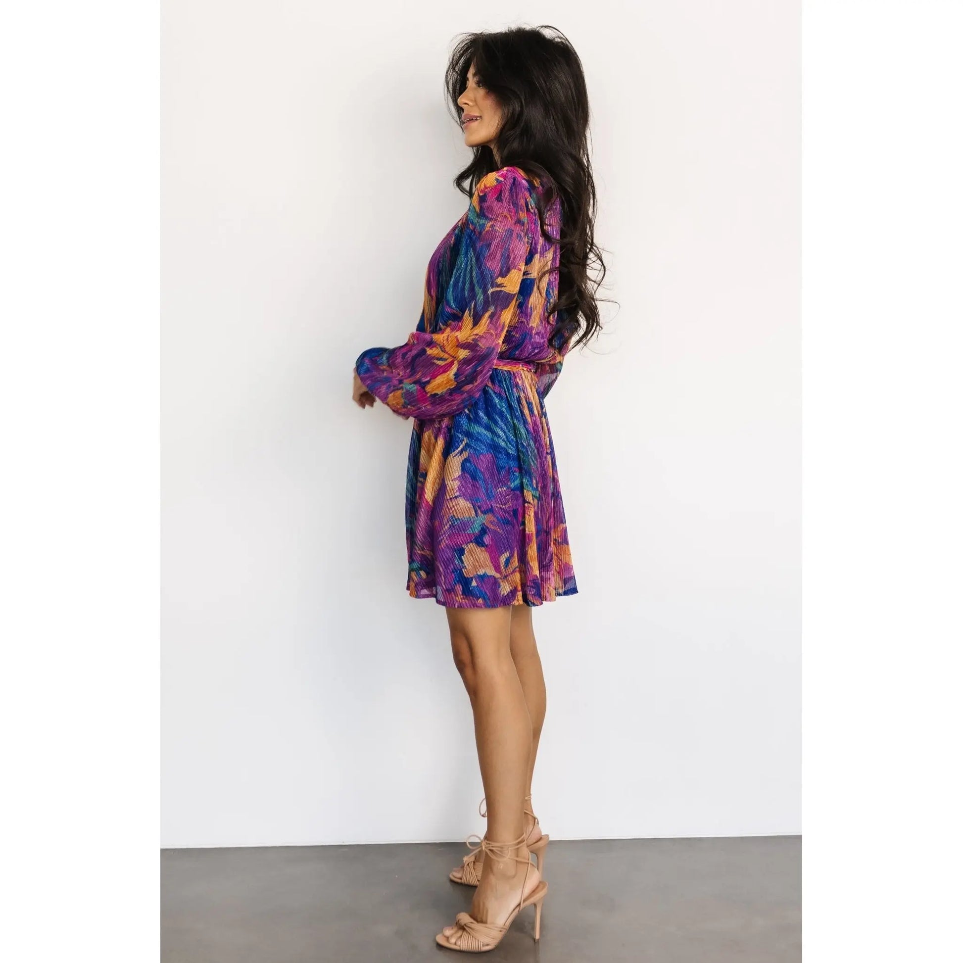 Rev Mini Dress in Blue Multi-Color