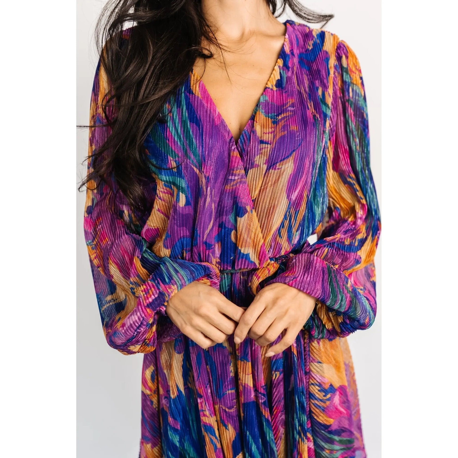 Rev Mini Dress in Blue Multi-Color