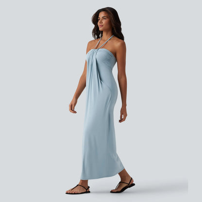 【Creator’S Pick】Halara Halter Tie Back Maxi Dress with Pockets