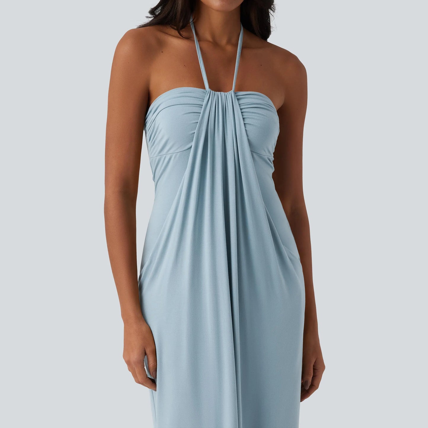 【Creator’S Pick】Halara Halter Tie Back Maxi Dress with Pockets