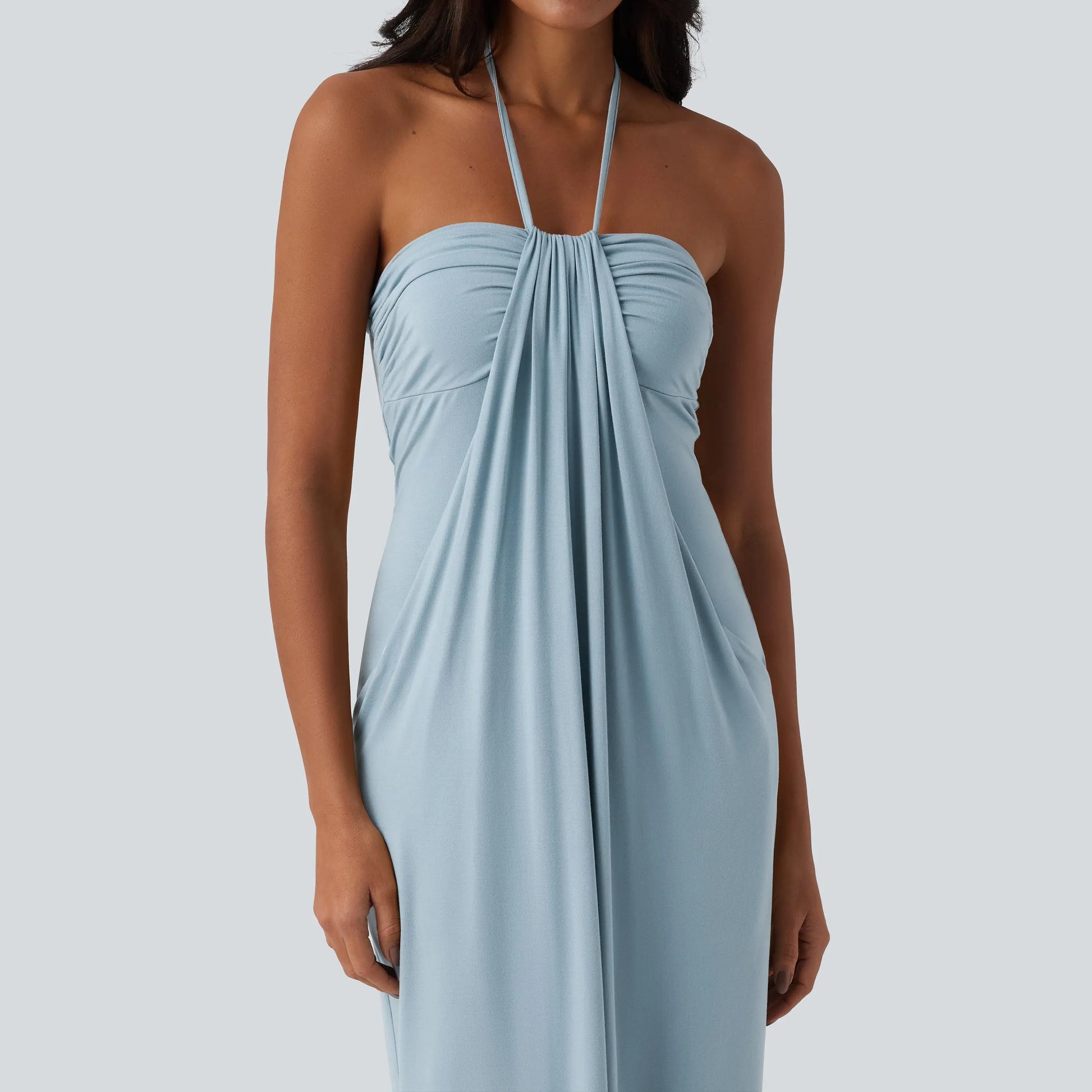 【Creator’S Pick】Halara Halter Tie Back Maxi Dress with Pockets